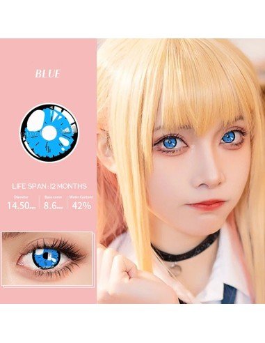 ⭐ Lentes de Contacto Darling Sweety Anime Dress-Up Cosplay Dolly Eyes
