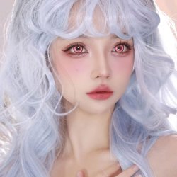 ⭐ Lentes Cosplay HotBlood Cyan Halloween