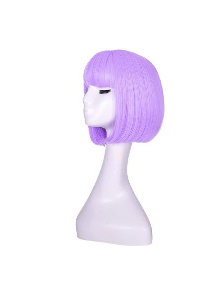 ⭐  Peluca Corta Bob en Fibras Ideal para Fiesta y Carnaval