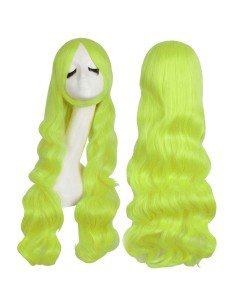 ⭐ Peluca Cosplay Ondulada 80cm Kanekalon Amarillo