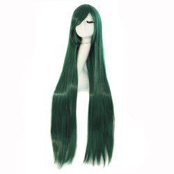 ⭐ Peluca de Kanekalon Lisa corte Recto 100 Cm Cosplay - Negro