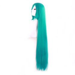 ⭐ Peluca de Kanekalon Lisa corte Recto 100 Cm Cosplay - Negro