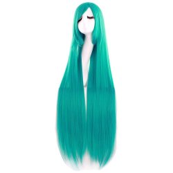 ⭐ Peluca de Kanekalon Lisa corte Recto 100 Cm Cosplay - Negro