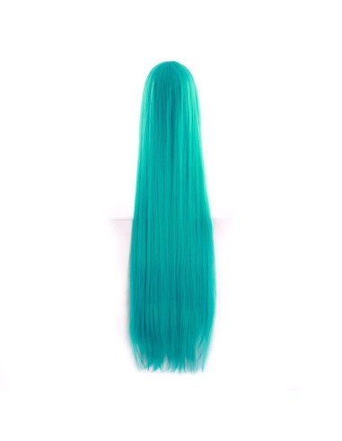 ⭐ Peluca de Kanekalon Lisa corte Recto 100 Cm Cosplay - Negro