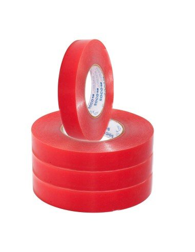 ⭐ Cinta doble faz de poliéster 12mm x 5mts Soco