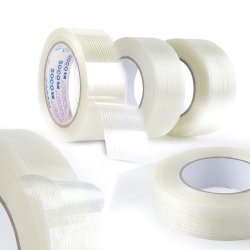 ⭐ Cinta adhesiva con filamento de vidrio 24mm x 5m Soco