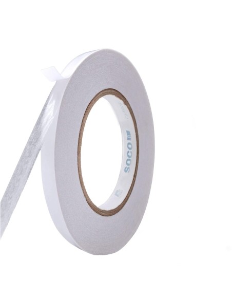 ⭐ Cinta de Montaje Tissue Adhesivo doble faz 12mm x 50mts Soco