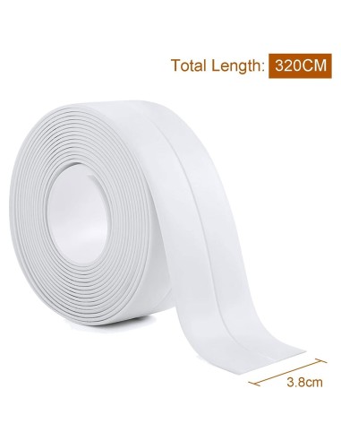 ⭐ Cinta Selladora de Calafateo en PVC baño cocina