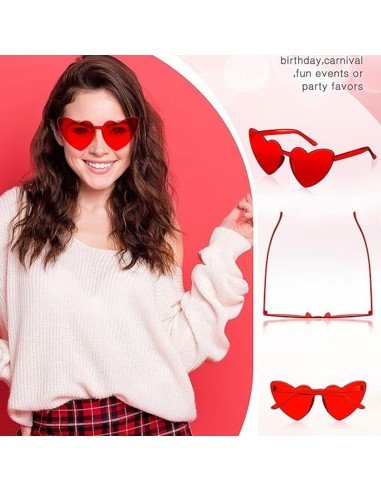 Gafas Fashion Party De Corazón Sol Rimless Moda Colores