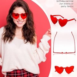 Gafas Fashion Party De Corazón Sol Rimless Moda Colores