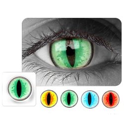 ⭐ Lentes Halloween Cat Dragón Choco Crazy Lens FX
