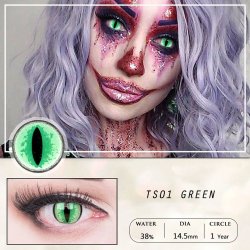 ⭐ Lentes de Contacto Blind Sauron Dragón FX - Bloquea Visión