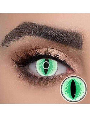 ⭐ Lentes Halloween Cat Dragón Choco Crazy Lens FX