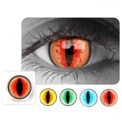 ⭐ Lentes de Contacto Blind Sauron Dragón FX - Bloquea Visión