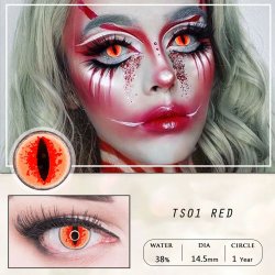 ⭐ Lentes de Contacto Blind Sauron Dragón FX - Bloquea Visión