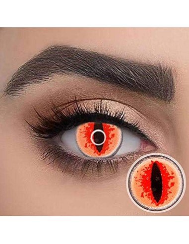 ⭐ Lentes de Contacto Blind Sauron Dragón FX - Bloquea Visión