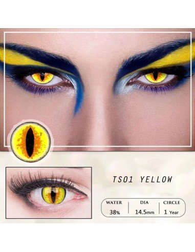 ⭐ Lentes de Contacto Blind Sauron Dragón FX - Bloquea Visión