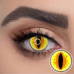 ⭐ Lentes Halloween Cat Dragón Choco Crazy Lens FX