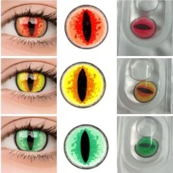 ⭐ Lentes de Contacto Blind Sauron Dragón FX - Bloquea Visión