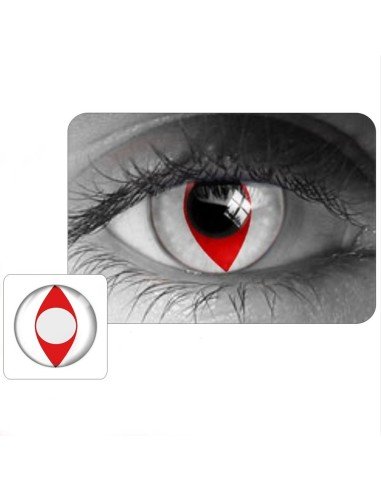 ⭐Lentes Halloween Víbora Rojo Cat Crazy de Pupila Vertical