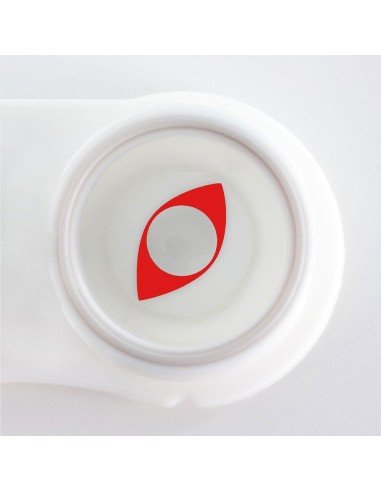 ⭐Lentes Halloween Víbora Rojo Cat Crazy de Pupila Vertical