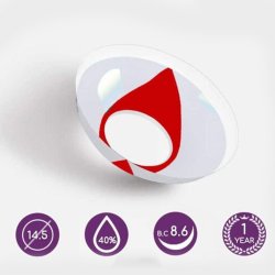 ⭐Lentes Halloween Víbora Rojo Cat Crazy de Pupila Vertical