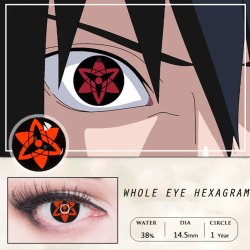 ⭐ Lentes de Contacto Blind Anime Sasuke Eternal Bloquea Visión