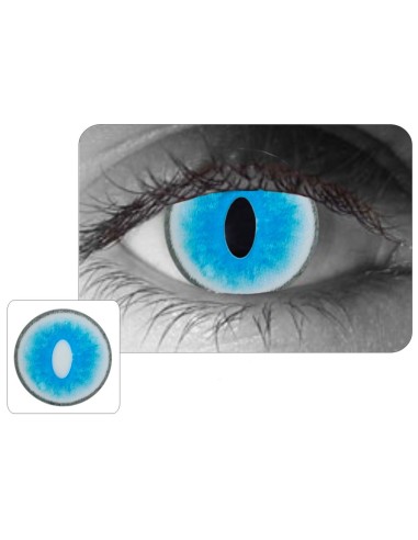 ⭐Lentes Halloween Puppet Dragón Crazy Cat de Pupila Vertical