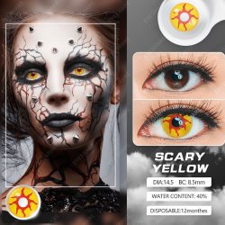 ⭐ Lentes Halloween Crazy Red Raven Infierno