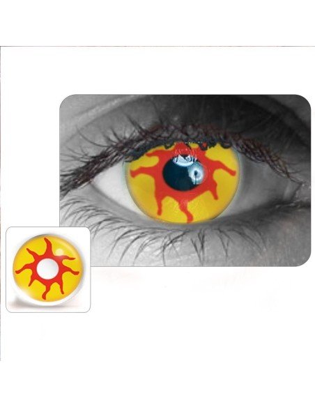 ⭐ Lentes Halloween Crazy Red Raven Infierno