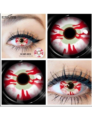 ⭐ Lentes Halloween Crazy Shit Ceberus Herida