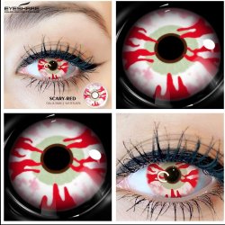 ⭐ Lentes Halloween Crazy Shit Ceberus Herida