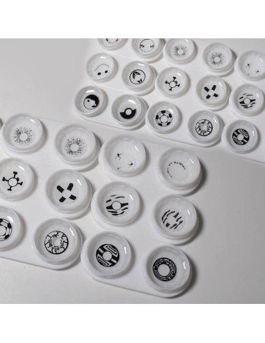 ⭐Lentes de Contacto Locos X Cross Crazy Halloween Botón Cruz