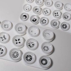 ⭐Lentes de Contacto Locos X Cross Crazy Halloween Botón Cruz