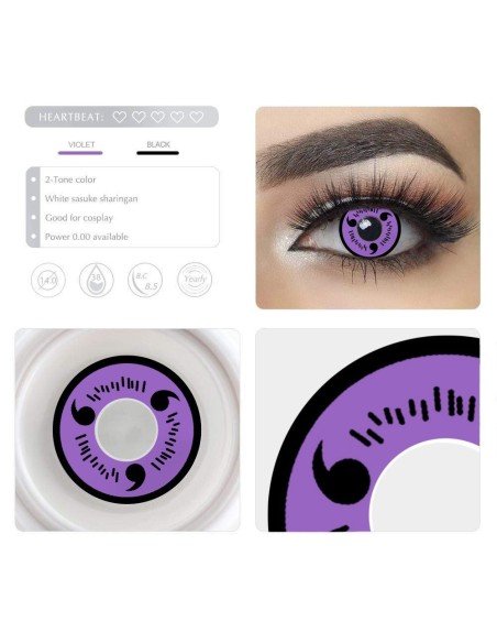 ⭐ Lentes de Contacto Anime Itachi White Crazy ⭐ Lentes de Contacto Anime Itachi White Crazy