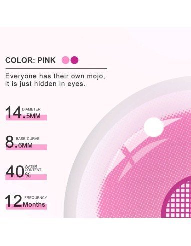 Lentes De Contacto Cosplay Rose Bloom Kawaii