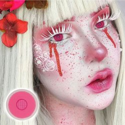 Lentes De Contacto Cosplay Rose Bloom Kawaii