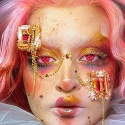 Lentes De Contacto Cosplay Rose Bloom Kawaii