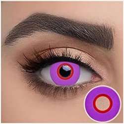 ⭐ Lentes De Contacto Cosplay Bull Purple Ring Kawaii