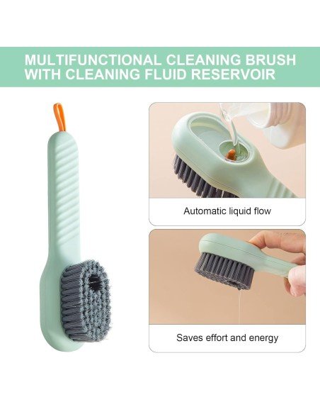 ⭐ Cepillo Dispensador Jabón Para Lavar Zapatos