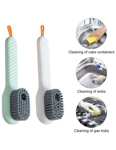 ⭐ Cepillo Dispensador Jabón Para Lavar Zapatos
