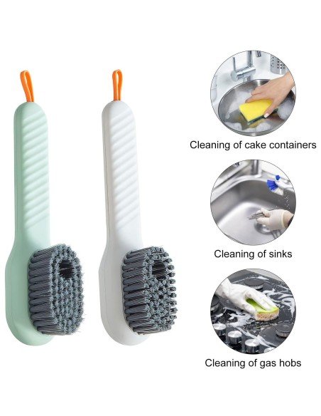⭐ Cepillo Dispensador Jabón Para Lavar Zapatos ⭐ Cepillo Dispensador Jabón Para Lavar Zapatos