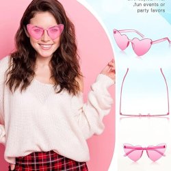 Gafas Fashion Party De Corazón Sol Rimless Moda Colores