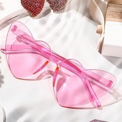 Gafas Fashion Party De Corazón Sol Rimless Moda Colores
