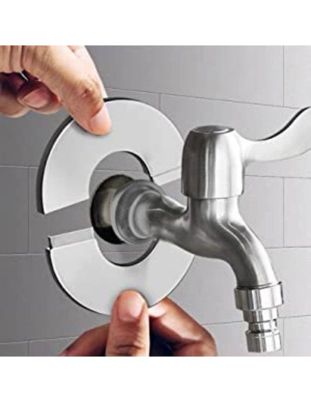 ⭐ Setx2 Bridas Autoadhesivas Tapa Escudo De Tubería Agua Gas