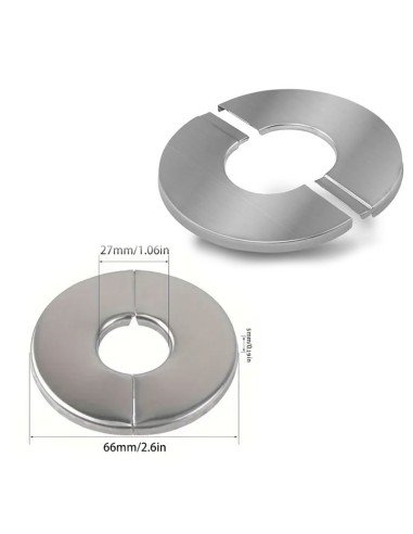 ⭐ Setx2 Bridas Autoadhesivas Tapa Escudo De Tubería Agua Gas