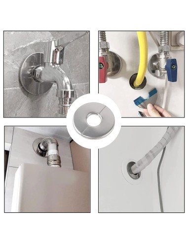 ⭐ Setx2 Bridas Autoadhesivas Tapa Escudo De Tubería Agua Gas