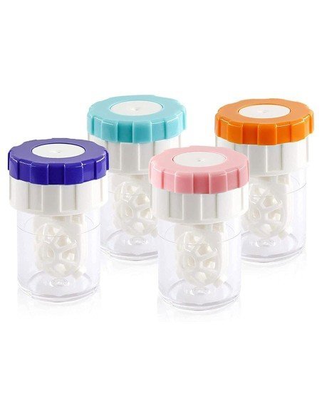 ⭐ Estuche portalentes con tapa de rosca. Para lentes Sclera Mini Sclera