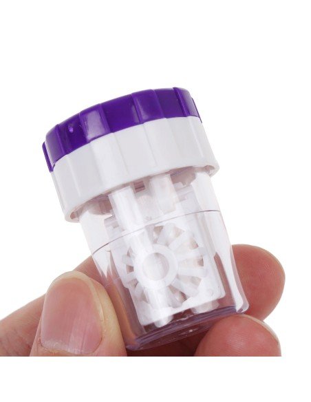 Estuche portalentes con tapa de rosca. Para lentes Sclera Mini Sclera