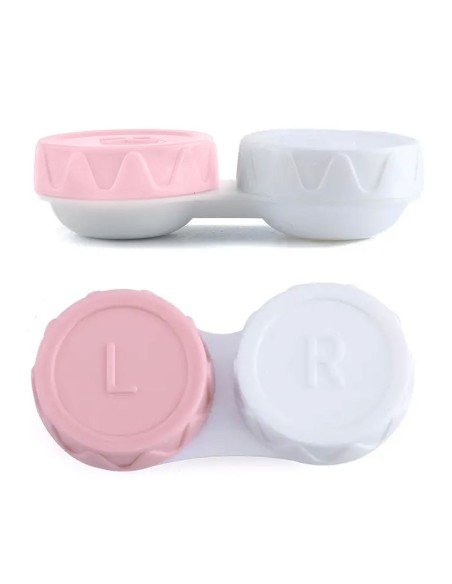 ⭐ Estuche portalentes con tapa de rosca Para lentes de contacto blandos
